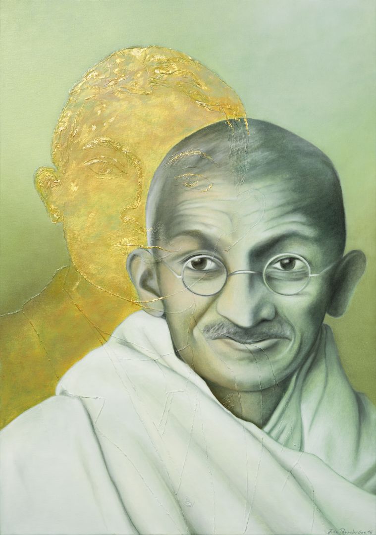 Mahatma Gandhi Goldkopf